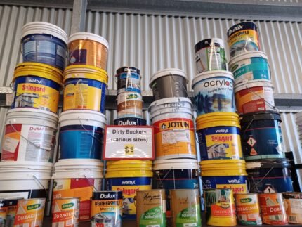 Dirty Buckets - various sizes - for $1each (25 in total)