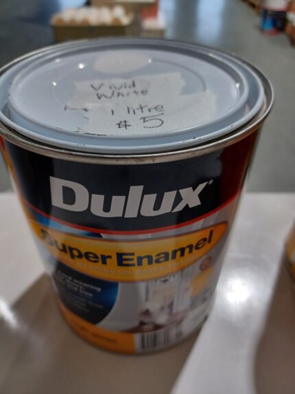 Dulux Super Enamel - Vivid White - 1 litre