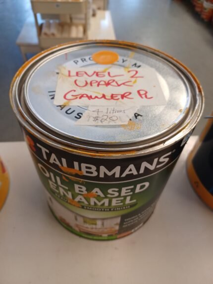 Taubmans Oil-based Enamel - Yellow - 4 litres