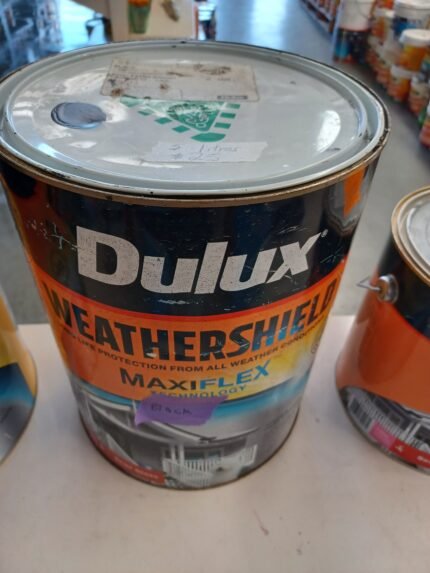 Dulux Weathershield - Black - 5 litres (Semi Gloss)