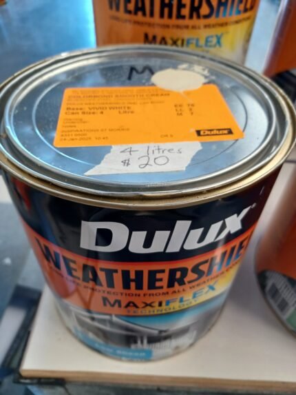 Dulux Weathershield - Smooth Cream - 4 litres