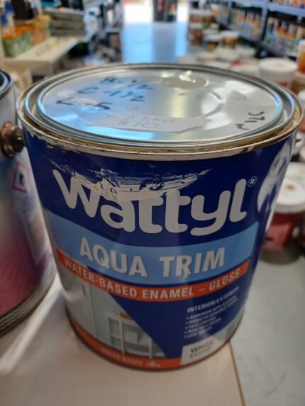 Wattyl Aqua Trim - Gloss - White - 2 litres for $10