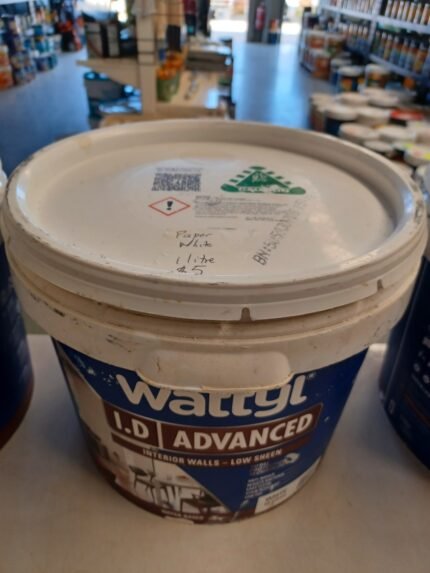 Wattyl ID Advanced - Paper White - 1 litre for $5
