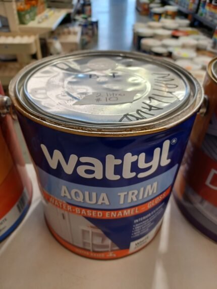 Wattyl Aqua Trim - White Gloss - 2 litres for $10