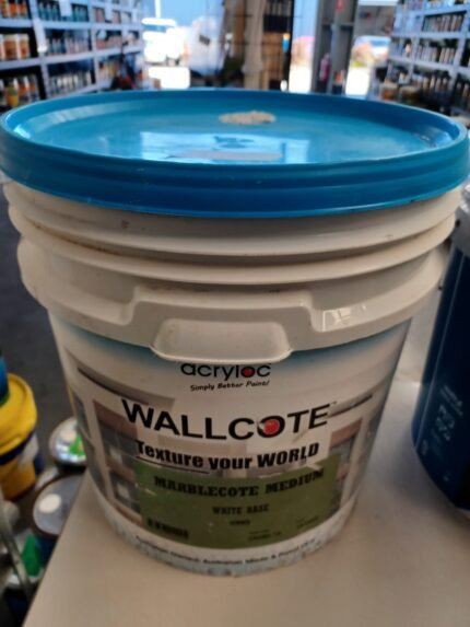 Acryloc Wallcote Marblecote Medium - White - 10 litres