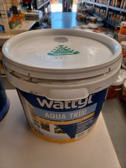 Wattyl Aqua Trim - Enamel Satin - Grey - 6 litres for $30
