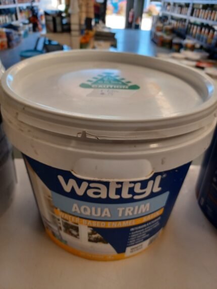Wattyl Aqua Trim - White Satin - 1 litre for $5