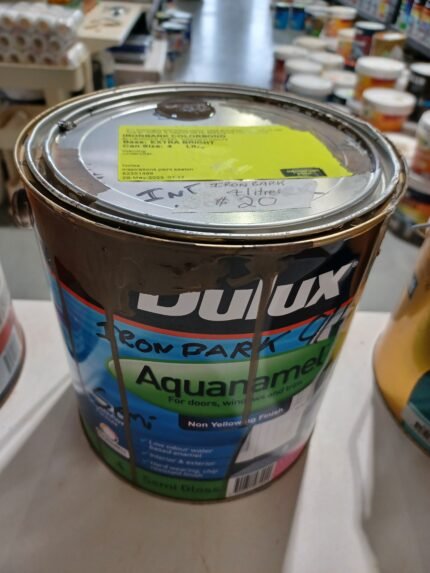 Dulux Aquanamel Semi Gloss - Ironbark - 4 litres for $20