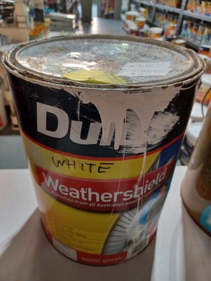 Dulux Weathershield - White Semi Gloss - 5 litres for $25