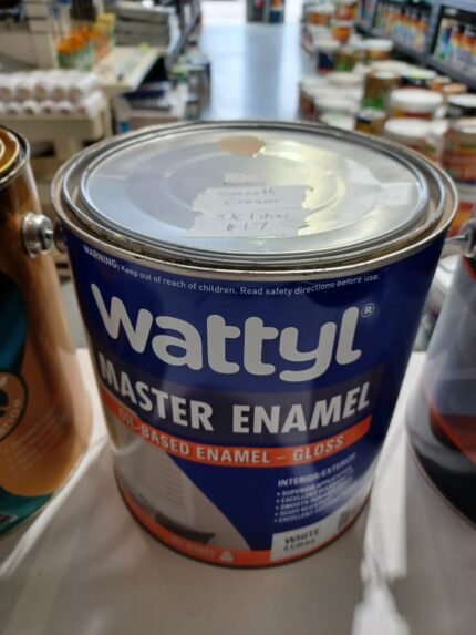 Wattyl Master Enamel - Oil-based - Smooth Cream - 3.5 litres for $17