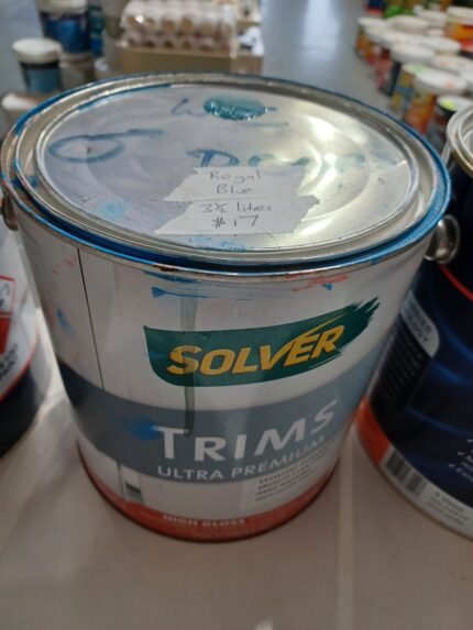 Solver Trims - Royal Blue - High Gloss - 3.5 litres for $17