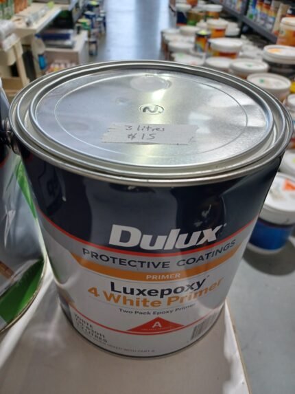 Dulux Luxepoxy - 4 White Primer - White - 4 litres for $20