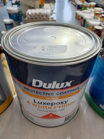 Dulux Luxepoxy - 4 White Primer - White - 2 litres for $10
