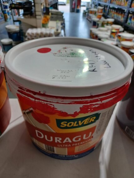 Solver Duraguard - Waratah Red - Low Sheen - 10 litres for $50