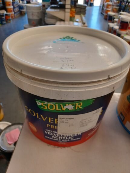 Solver Master - Velvet sheen Acrylic - Silver Slipper - 8 litres for $40
