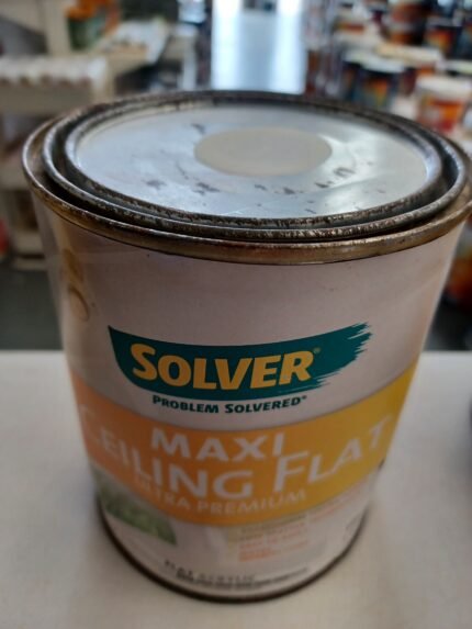 Solver Maxi Ceiling White - Flat Acrylic - 1 litre for $5
