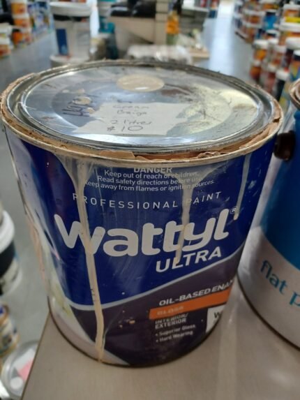 Wattyl Ultra - Oil-based Enamel - Cream Beige - 2 litres for $10