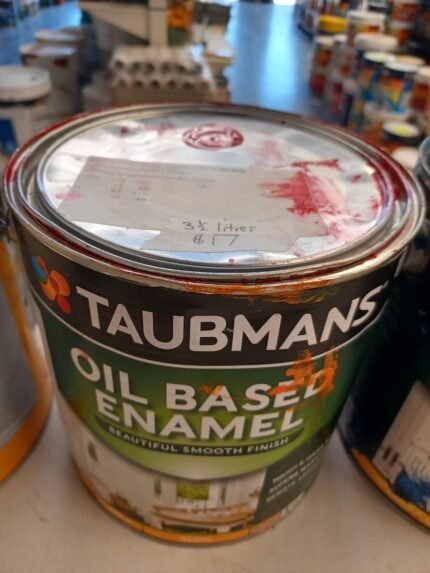 Taubmans - Oil Based Enamel - Red - 3.5 litres for $17