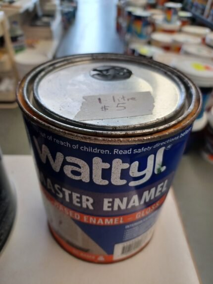Wattyl Master Enamel - Black - 1 litre for $5