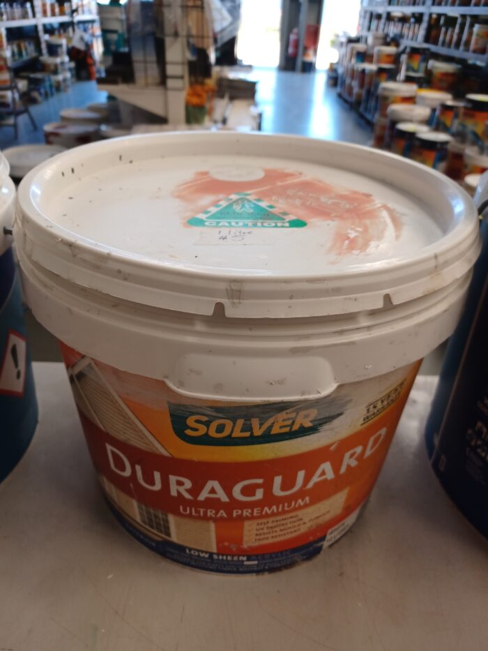 Solver Duraguard - Grey Low Sheen - 1 litre for $5 - Darryls Discount ...