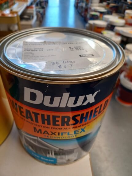 Dulux Weathershield - White Low Sheen - 3.5 litres for $17
