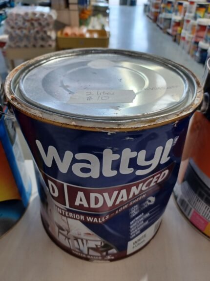 Wattyl ID Advanced - White - Interior Walls - Low Sheen - 2 litres for $10