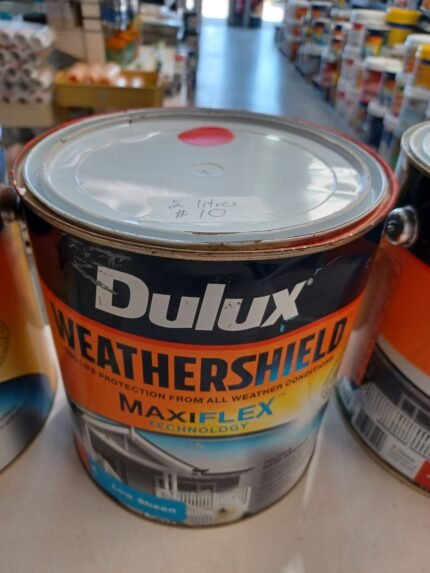 Dulux Weathershield - Red - Low Sheen - 2 litres for $10