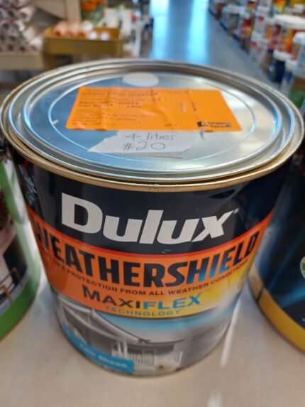 Dulux Weathershield - Grand Piano Quarter - Low Sheen - 4 litres $20