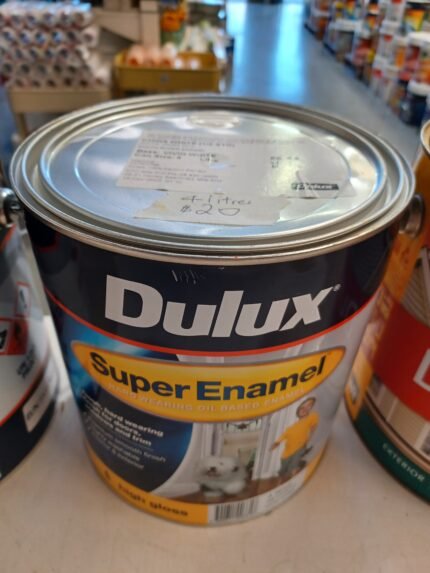 Dulux Super Enamel - China White (half strength) - 4 litres for $20