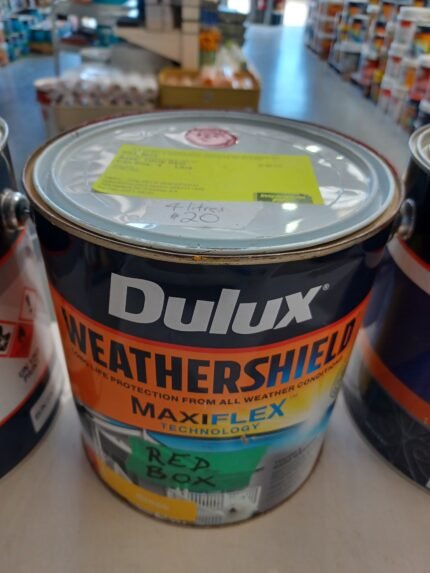 Dulux Weathershield - Red Box - Gloss - Exterior - 4 litres for $20