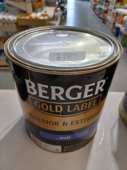 Berger Gold Label - Beige - Matt - Interior & Exterior - 3 litres for $15