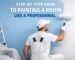 painting a room