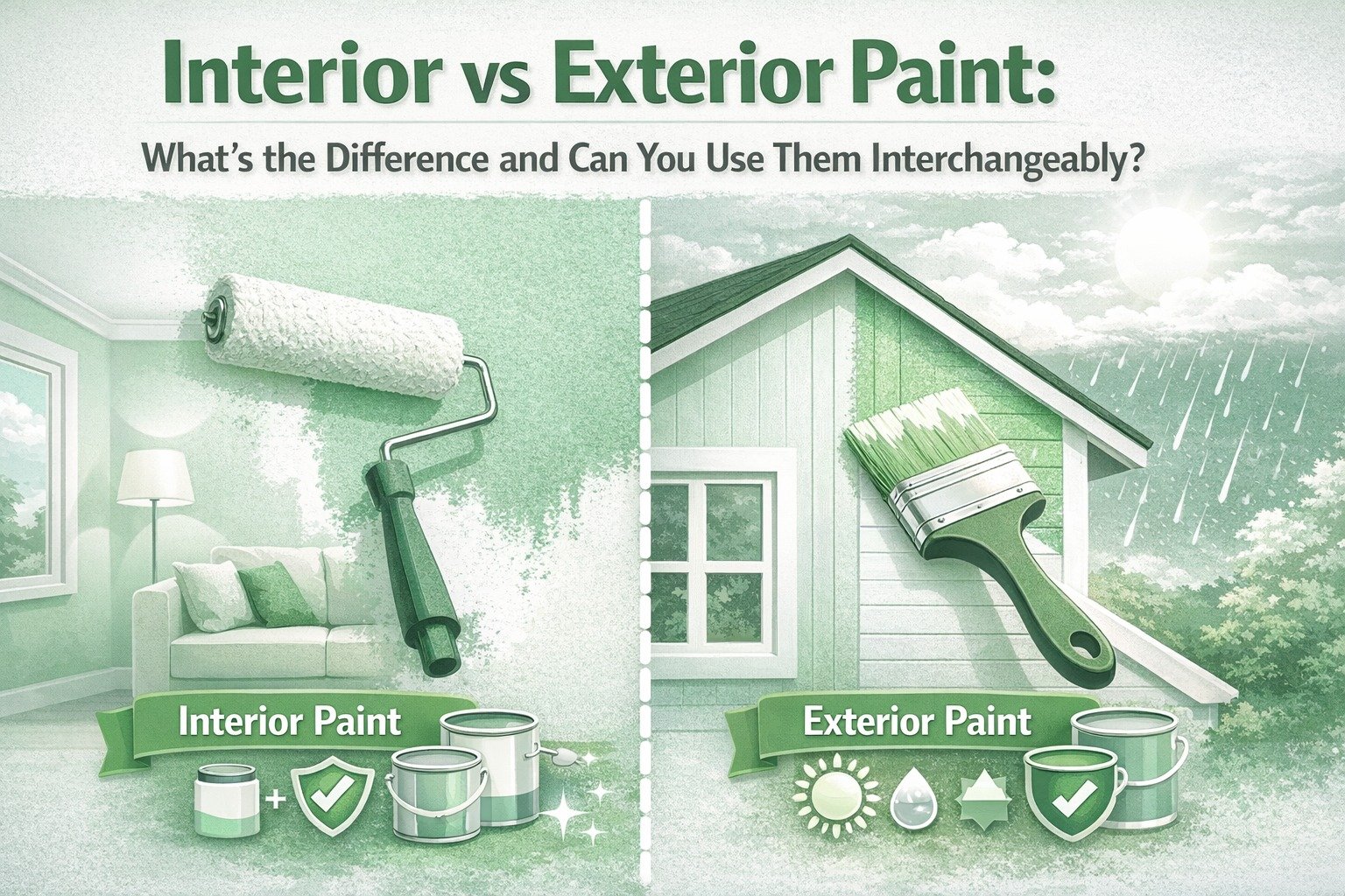 Interior vs Exterior Paint