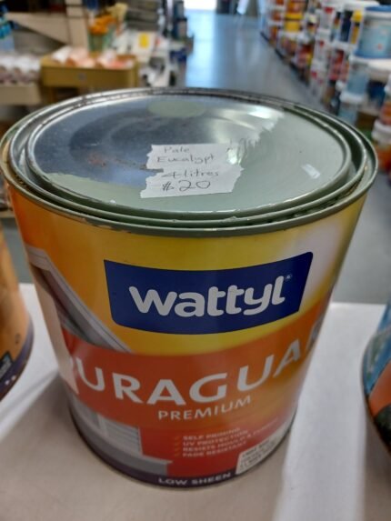 Wattyl Duraguard - Pale Eucalypt - Low Sheen - 4 litres for $20