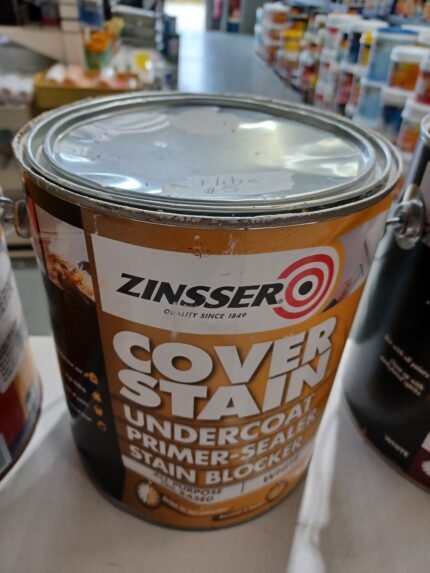 Zinsser - Cover Stain - Undercoat Primer-Sealer - 1 litre for $5