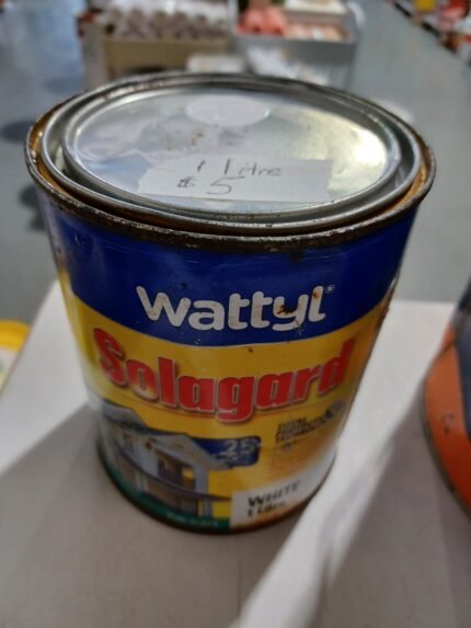 Wattyl Solagard - Exterior - White - Semi Gloss - 1 litre for $5