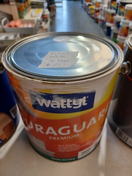 Wattyl Duraguard - Self Priming - Natural White - Semi Gloss - 4 litres for $20