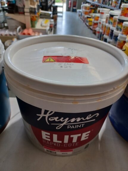 Haymes - Elite - Rapid Cote Enamel - Lexicon Quarter - Satin - 5 litres for $25