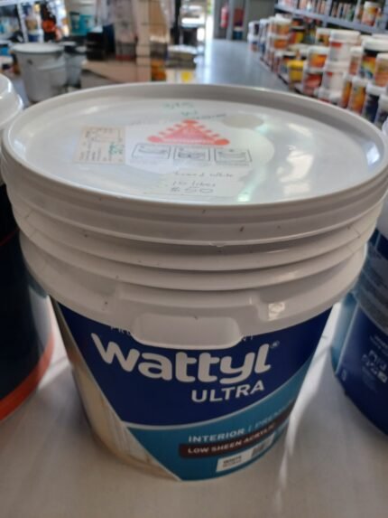 Wattyl Ultra - Interior - Limed White - Low Sheen Acrylic - 10 litres for $50