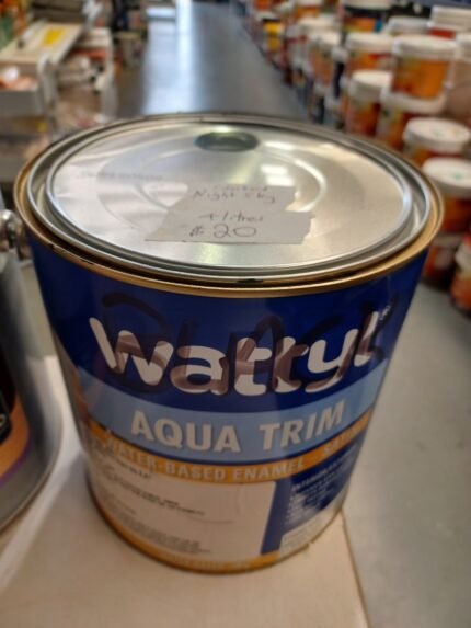 Wattyl - Aqua Trim - Water Based Enamel - Satin - Night Sky - 4 litres for $20