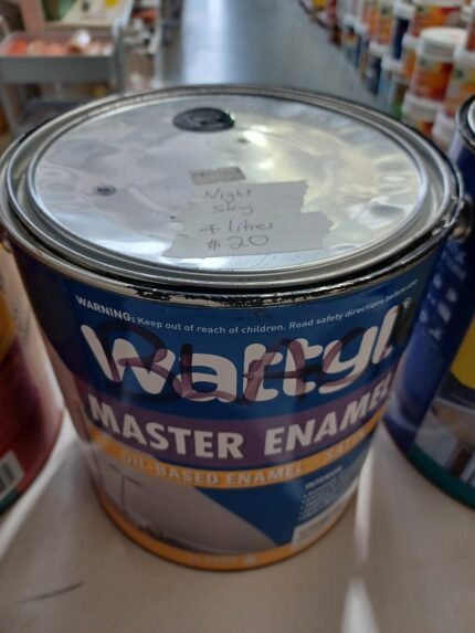 Wattyl - Master Enamel - Oil Based Enamel - Night Sky - Satin - 4 litres for $20