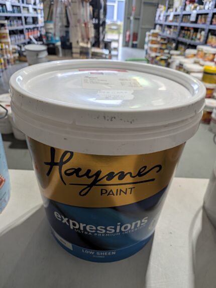 Haymes - Expressions - Interior - White on White - Low Sheen - 10 litres for $50
