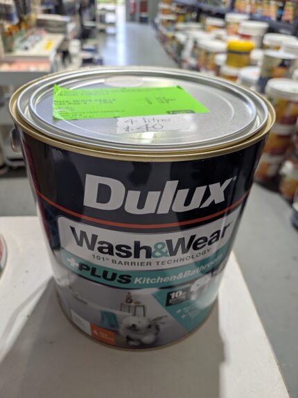 Dulux - Wash & Wear +Plus - Kitchen & Bathroom - Light Beige - 4 litres for $40