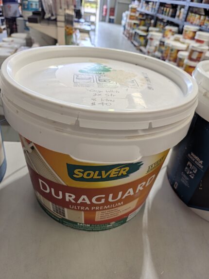 Solver Duraguard - Exterior - Self Priming - Cargo White (2x Str) - 8 litres for $40