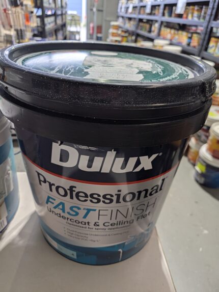 Dulux Professional - Fast Finish - Undercoat & Ceiling Flat - 10 litres for $50