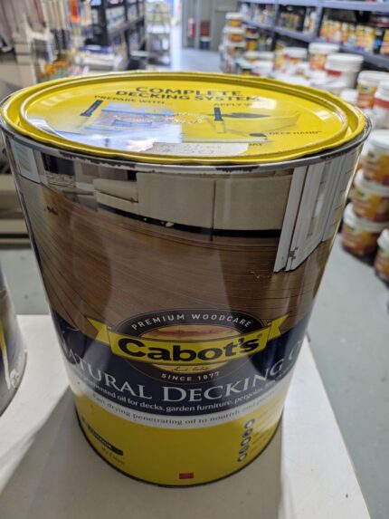 Cabot's Natural Decking Oil - Exterior - UV Protection - Fast Recoat - 10 litres for $50