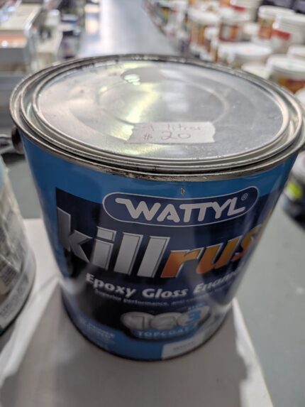 Wattyl Killrust - Epoxy Gloss Enamel - No Primer Required - White - 4 litres for $20