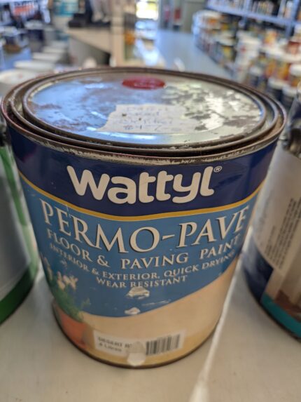 Wattyl - Permo-pave - Floor & Paving Paint - Desert Red - 3.5 litres for $17