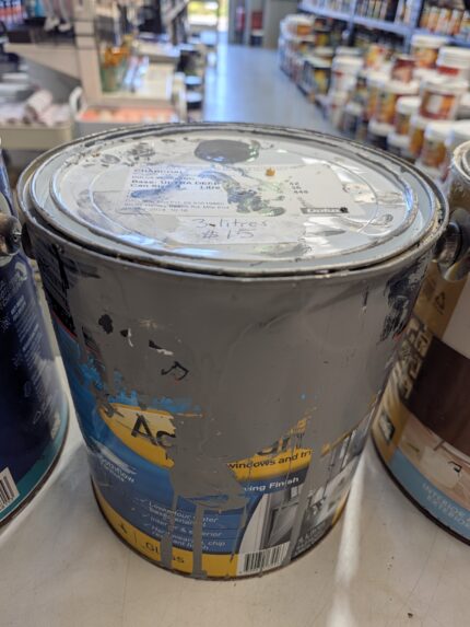 Dulux - Aquanamel - Interior / Exterior - Charcoal - Gloss - 3 litres for $15