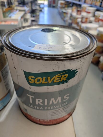 Solver - Trims - Interior / Exterior - Black - High Gloss - 4 litres for $20